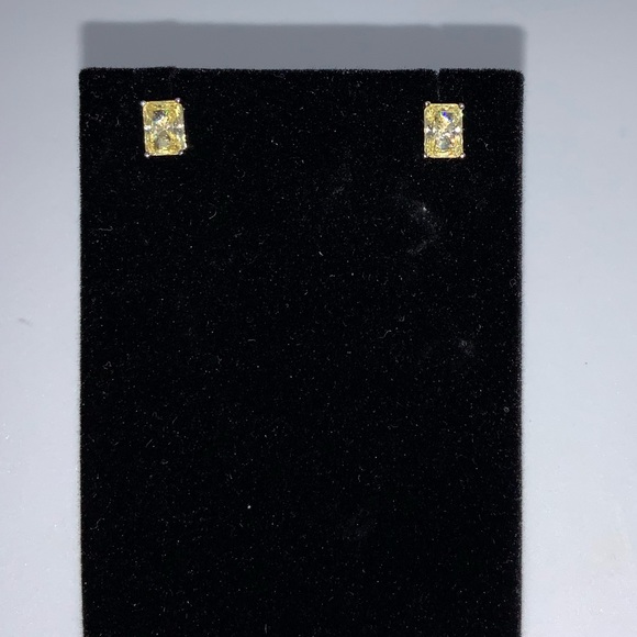 1ct Radiant Canary Studs - Picture 11 of 13